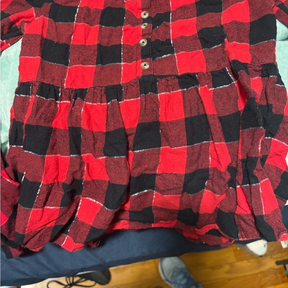 jumping beans Other - Jumping Beans Red and Black Plaid Shirt